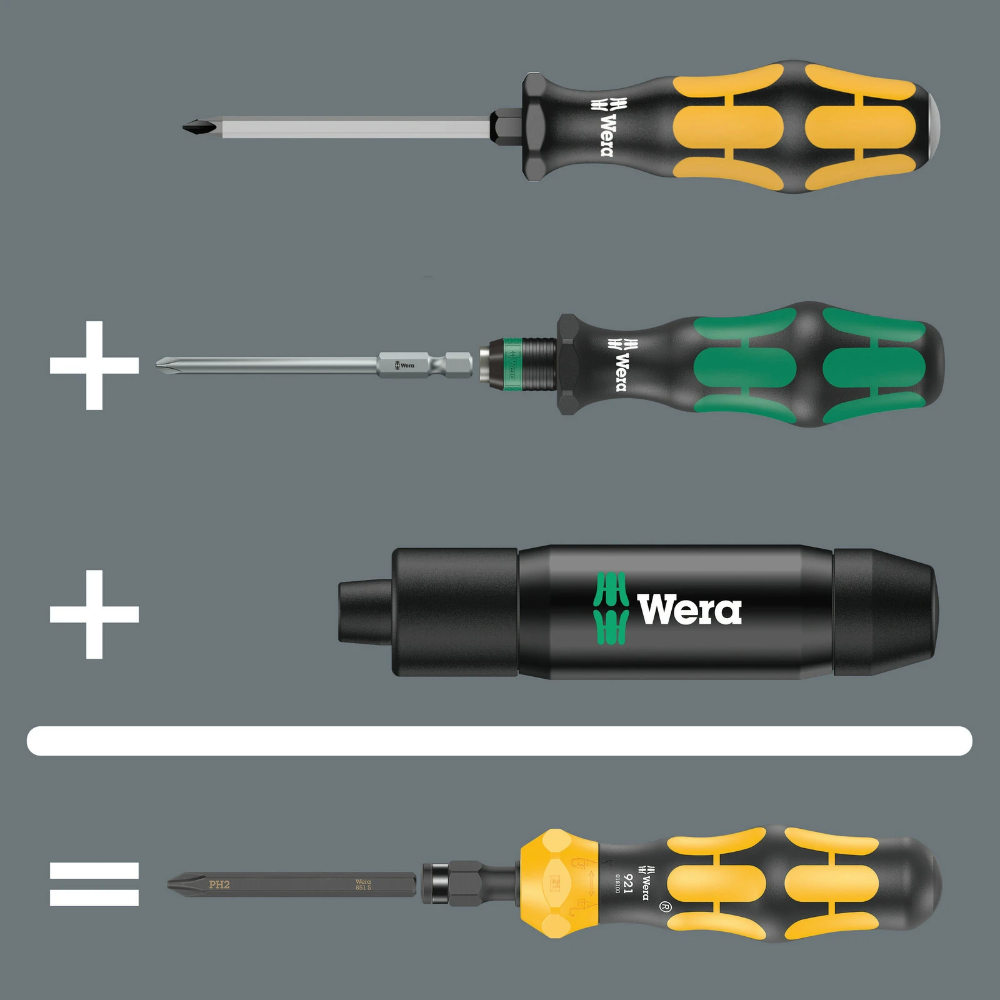 Miniatuur van Wera bitset in vouwtas Kraftform Kompakt 900 Set 1 - 19‑delig (05018110001)