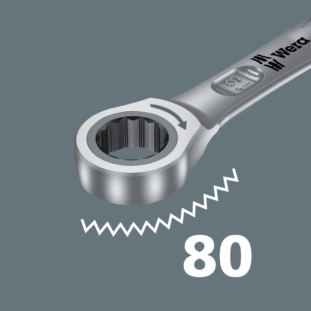 Miniatuur van Wera ringratel steeksleutelset inch in etui 6000 Joker 8 imperial set 1 - 8-delig (05020012001)