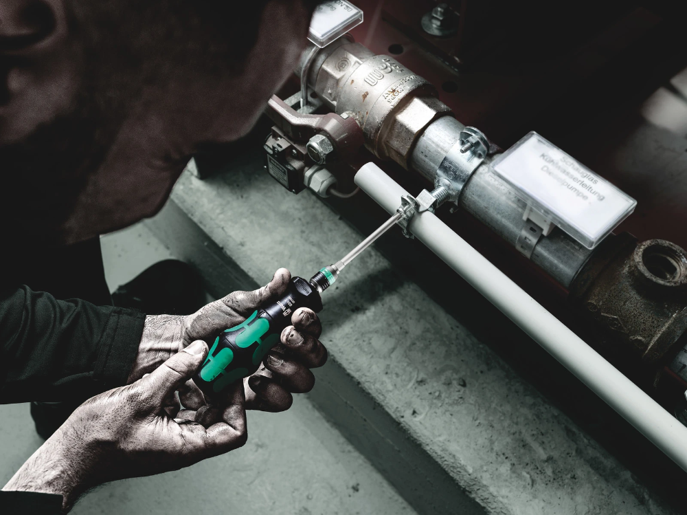 Miniatuur van Wera schroevendraaier kraftform turbo bit-handhouder met rapidaptor snelwisselfunctie (05057480001)
