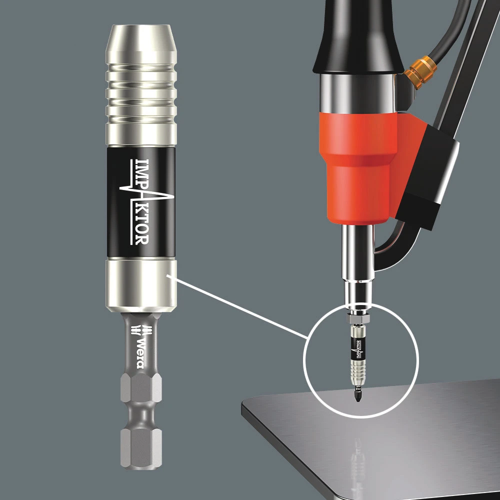 Miniatuur van Wera bithouder impact 75mm 1/4" met spanring en magneet (05057675001)