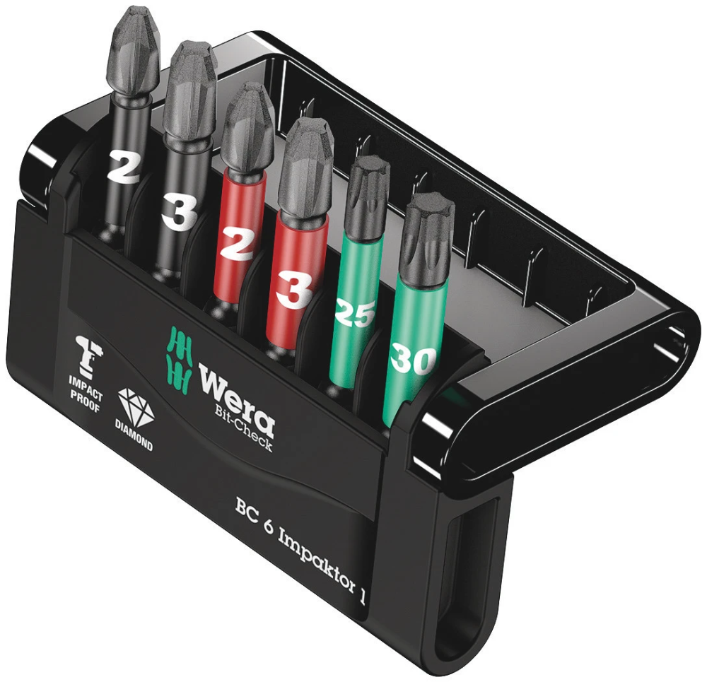Miniatuur van Wera bitset bit-check 6 impaktor 1 - 6‑delig (05057695001)