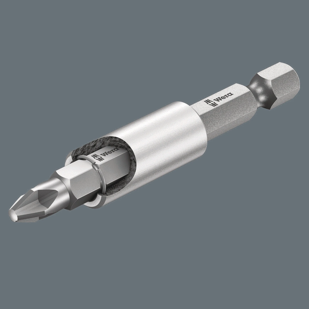 Miniatuur van Wera bithouder RVS magnetisch 75mm 1/4" met sterke spanring (05073357001)