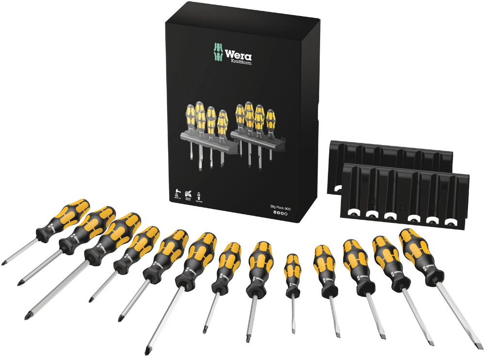 Miniatuur van Wera schroefbeitelset big pack 900 kraftform - 13-delig (05133285001)