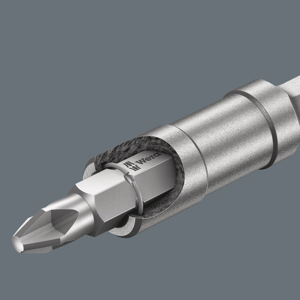 Miniatuur van Wera bithouder magnetisch 100mm 1/4" met sterke spanring (05160977001)