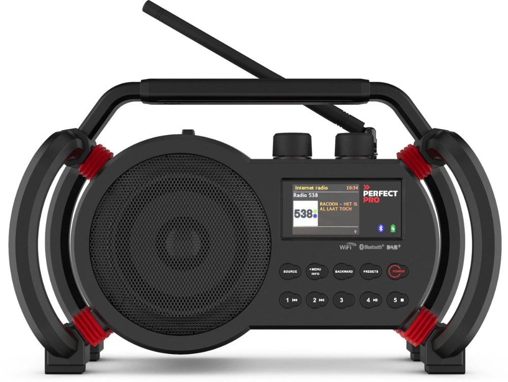 Miniatuur van PerfectPro bouwradio Netbox Bluetooth DAB+ FM AUX WIFI USB 15W IP64 (NBX2)