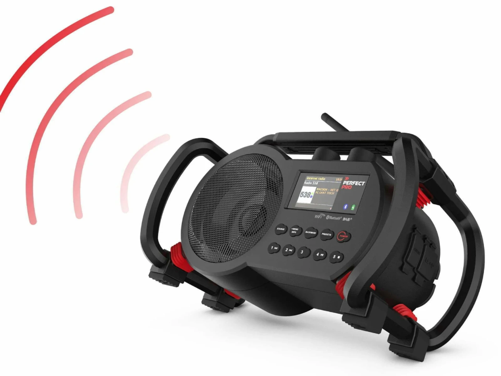 Miniatuur van PerfectPro bouwradio Netbox Bluetooth DAB+ FM AUX WIFI USB 15W IP64 (NBX2)