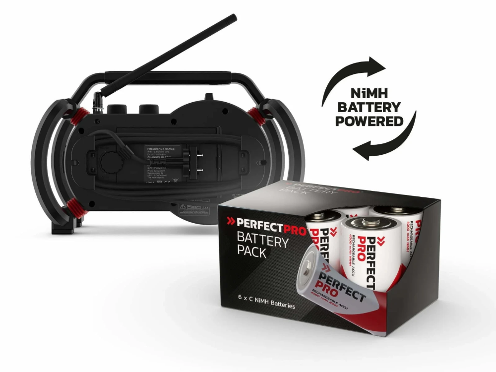 Miniatuur van PerfectPro bouwradio Netbox Bluetooth DAB+ FM AUX WIFI USB 15W IP64 (NBX2)
