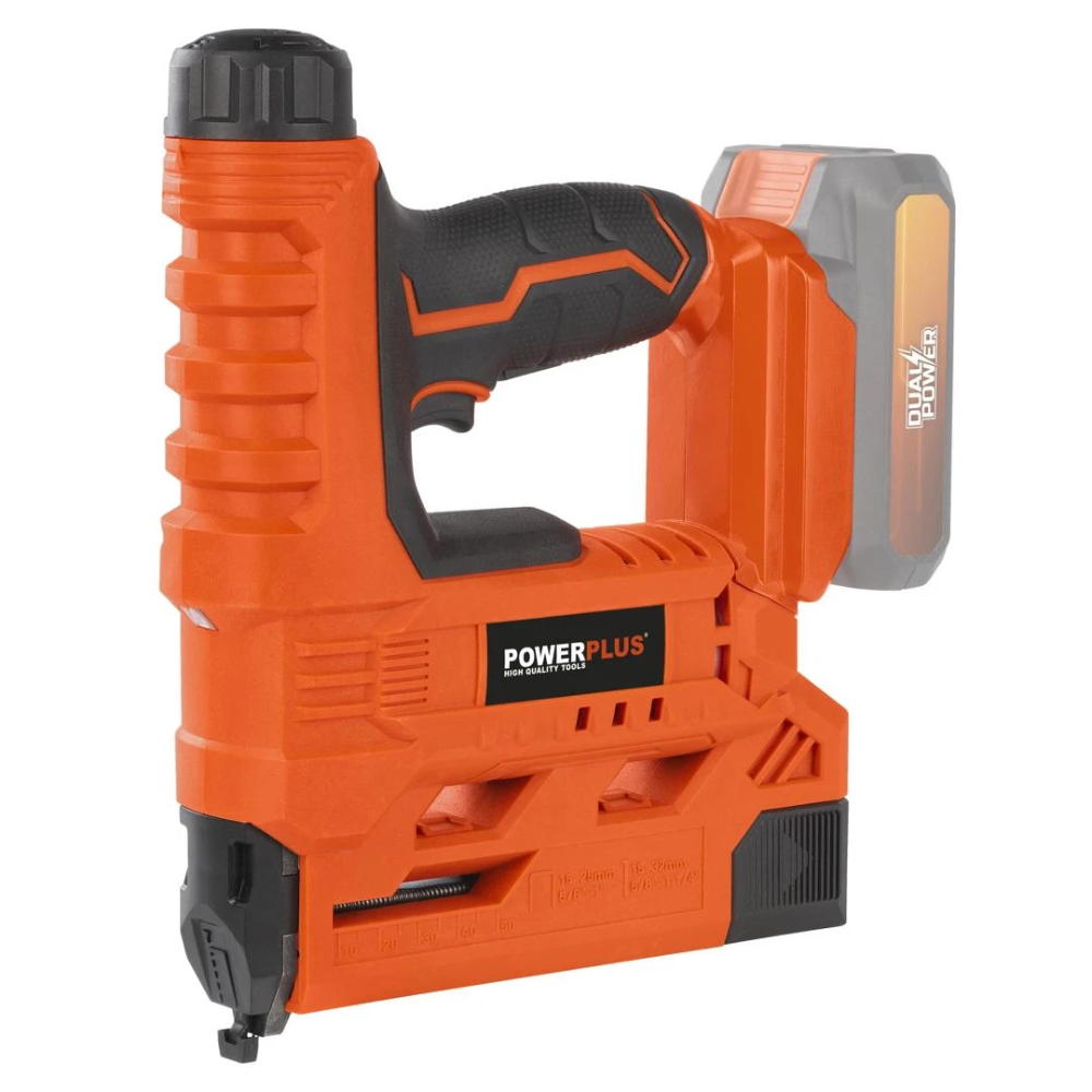 Miniatuur van PowerPlus accu afwerktacker en nietapparaat Dual Power 20V basic body (POWDP7010)