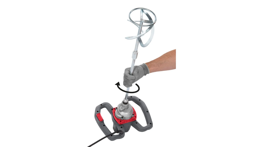 Miniatuur van PowerPlus betonmixer verfmixer 230V 1200W 6 snelheden - compleet met mengstaaf (POWE80070)