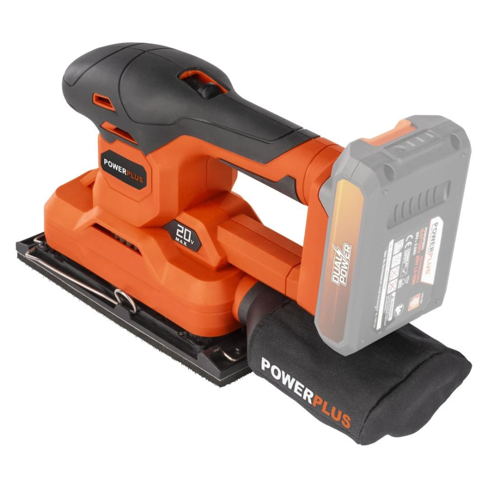 Miniatuur van PowerPlus accu vlakschuurmachine 20V Dual Power basic body 90x187mm (POWDP50300)