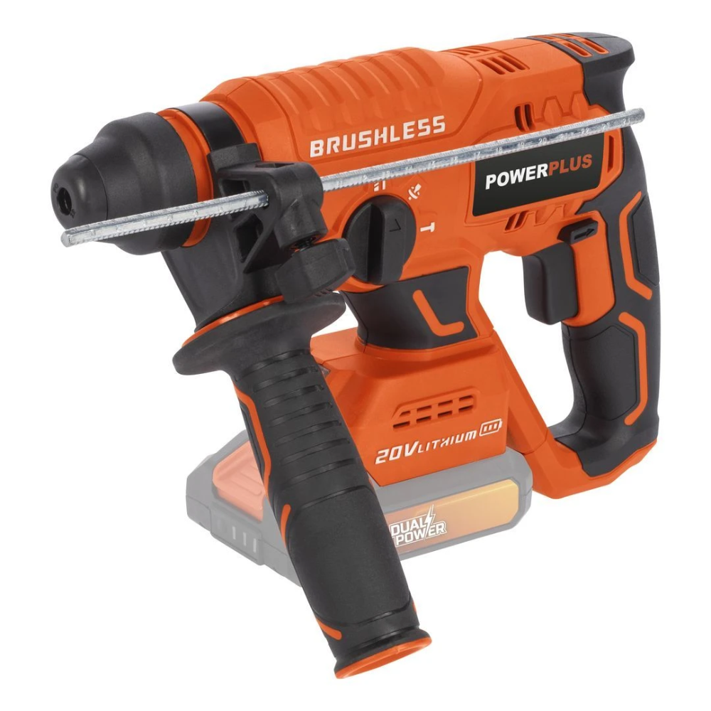Miniatuur van PowerPlus accu boorhamer SDS-plus 3J 20V Dual Power - set met 5 accessoires (POWDP15630)