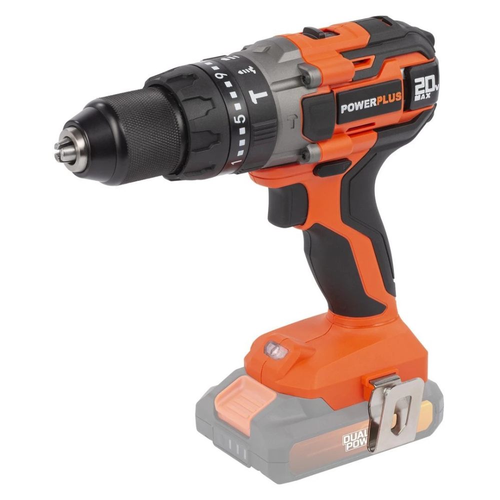 Miniatuur van PowerPlus accu klop- en schroefboormachine 20V Dual Power basic body 50Nm (POWDP15200)