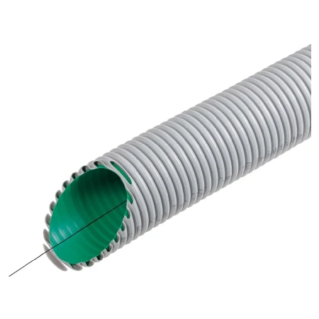 Miniatuur van Frankische kabuflex R plus mantelbuis met trekdraad en koppelstuk 75mm - grijs rol 50 meter