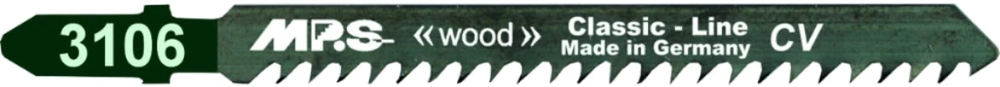 Miniatuur van MPS decoupeer zaagblad CrV hout grof Classic Wood Line lengte 100mm TPI 8 - blister van 5 stuks (3106-5)