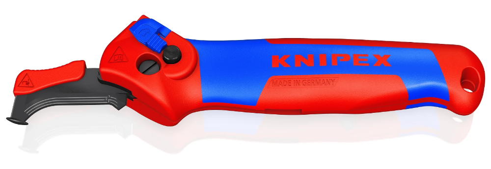 Miniatuur van KNIPEX kabelmes met glijschoen en ratelfunctie (1650145SB)
