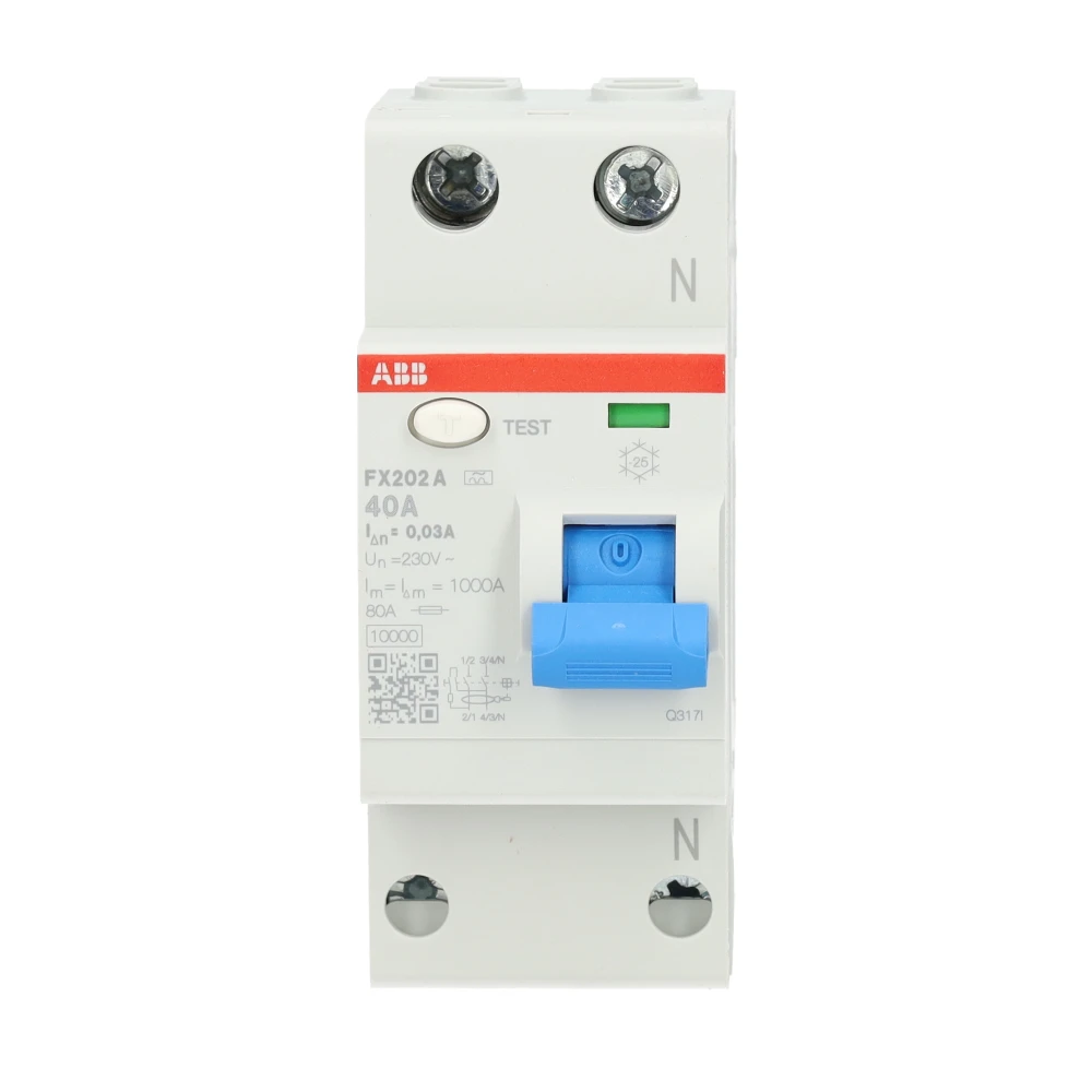 Miniatuur van ABB FlexLine aardlekschakelaar 2-polig  40A 30mA type A (FX202 A-40A/0.03)