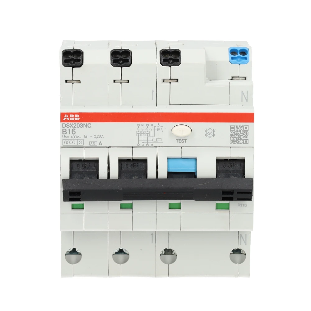 Miniatuur van ABB aardlekautomaat B16 3P+N 30mA Type A (2CSR256192R1165)