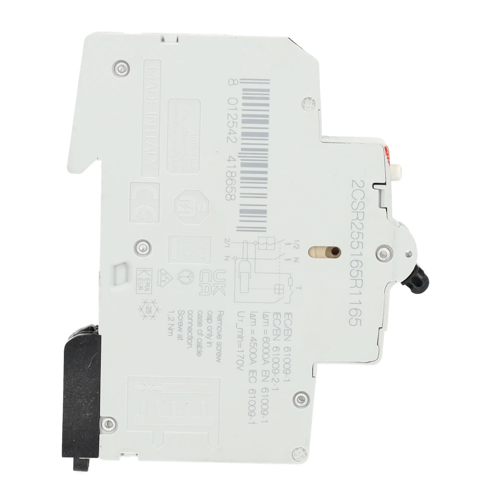 Miniatuur van ABB FlexLine aardlekautomaat 1-polig+nul 16A B-kar 30mA (DSX301C B16 A30)