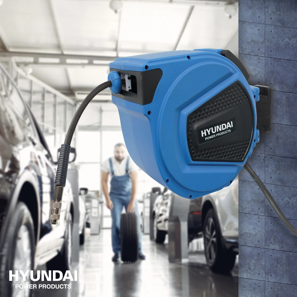 Miniatuur van Hyundai zwenkbare automatische luchthaspel 25m tot 25 bar (55964)