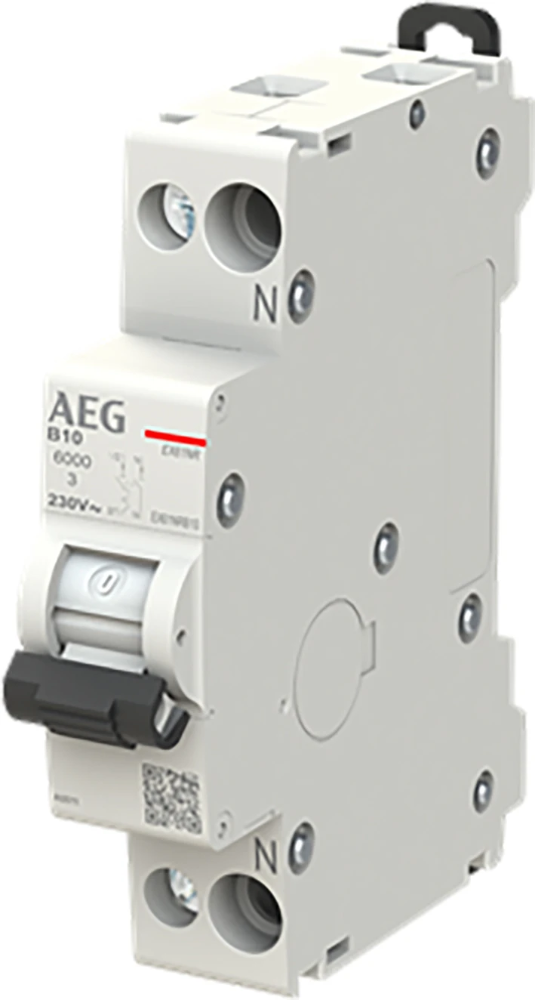 Miniatuur van AEG installatieautomaat 1-polig+nul 10A B-kar (EX61NRB10)