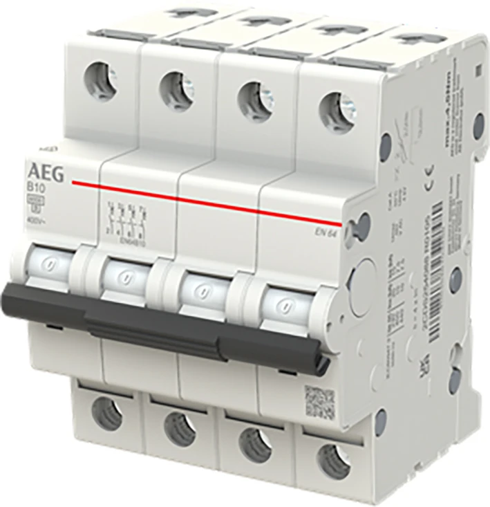 Miniatuur van AEG krachtgroep 4-polig 10A B-kar (EN64B10)
