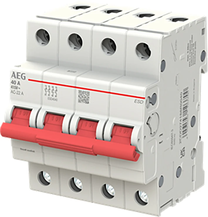 Miniatuur van ABB Componenten hoofdschakelaar 40A 3-fase (4P) (2CDD274188R0040)