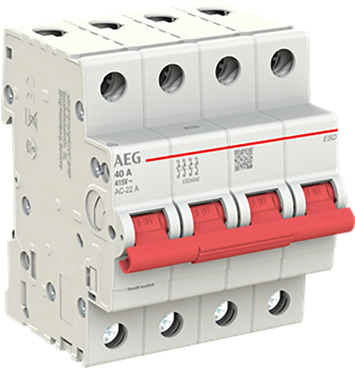 Miniatuur van ABB Componenten hoofdschakelaar 40A 3-fase (4P) (2CDD274188R0040)