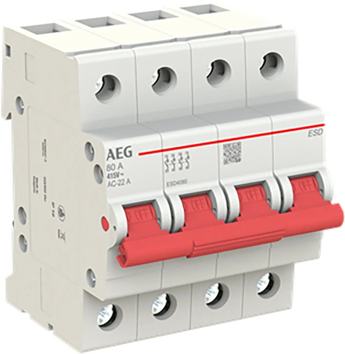 Miniatuur van AEG hoofdschakelaar 4-polig 80A (2CDE284088R0080)