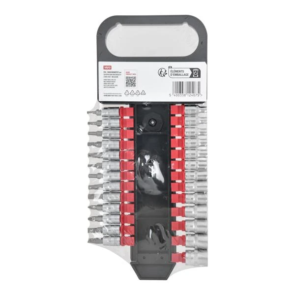 Miniatuur van Kreator dopsleutelset 1/4" met houder 28-delig (KRTH30108)