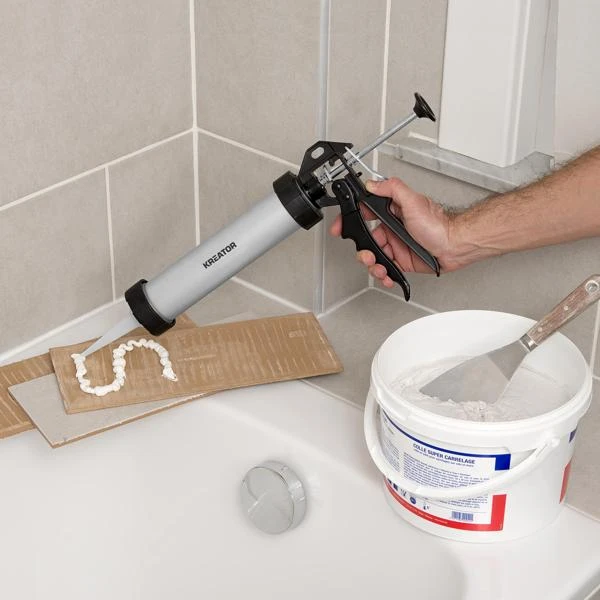 Miniatuur van Kreator aluminium kitpistool kitspuit gesloten 225mm/310ml (KRTH40004)