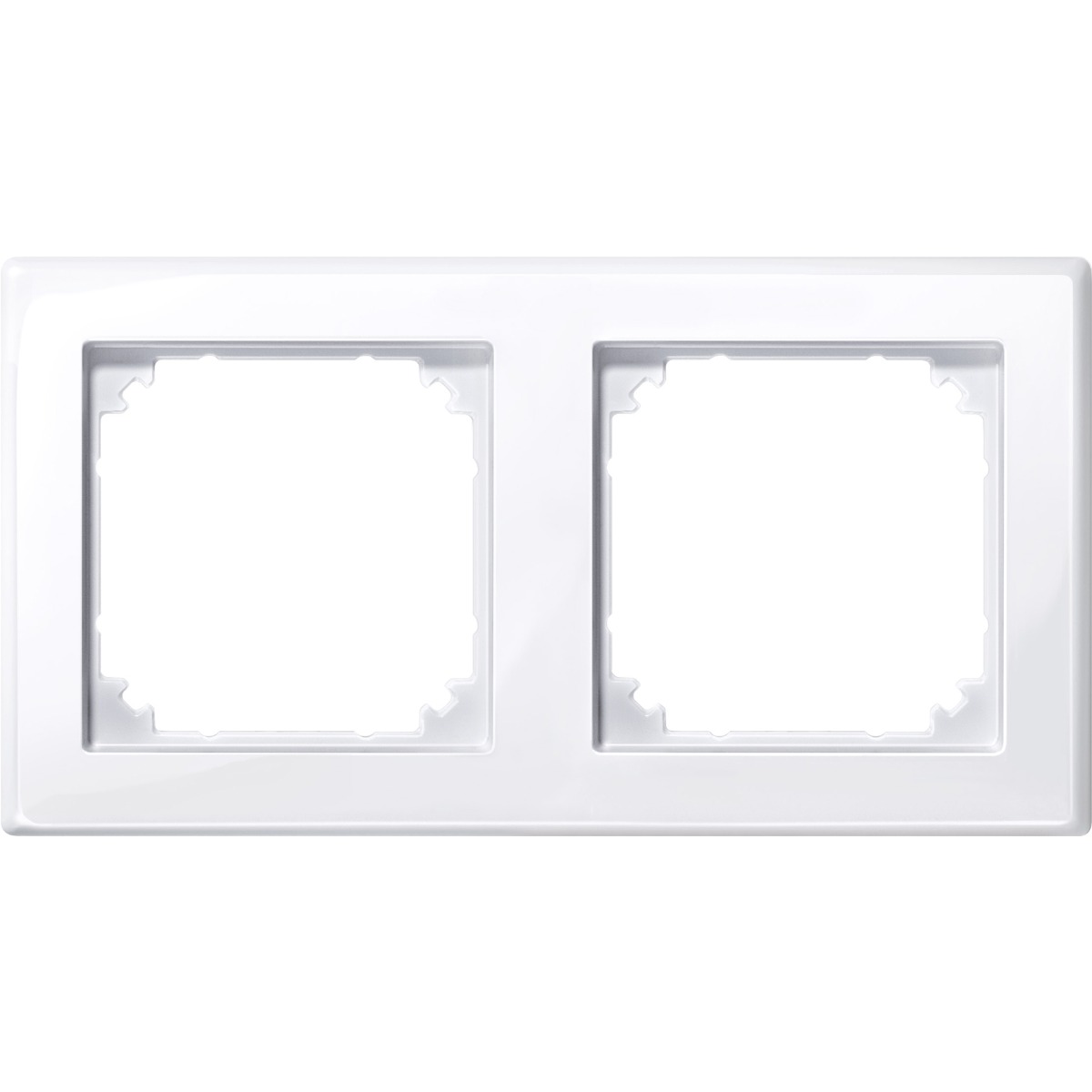 Miniatuur van Merten M-Smart 2-voudig afdekraam - actief wit glanzend (478225)