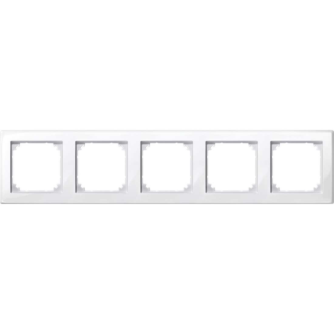 Miniatuur van Merten M-Smart 5-voudig afdekraam - polarwit glanzend (478519)