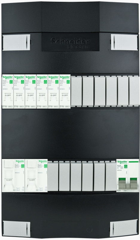Miniatuur van SCHNEIDER groepenkast 6 groepen 1 fase 220x380 (BxH) 