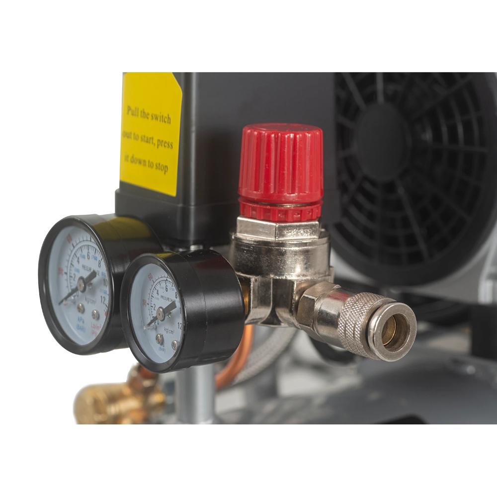 Miniatuur van Hyundai stille compressor 8L 80L/min 550W tot 8 bar 56dB(A) Super Silent (55758)