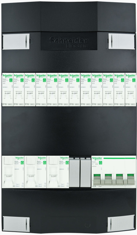Miniatuur van SCHNEIDER groepenkast 12 groepen 3 fase 220x380 (BxH)