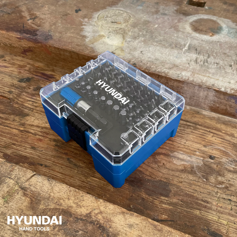 Miniatuur van Hyundai bitset met magnetische snelwissel bithouder en opbergcase 102-delig (59400)