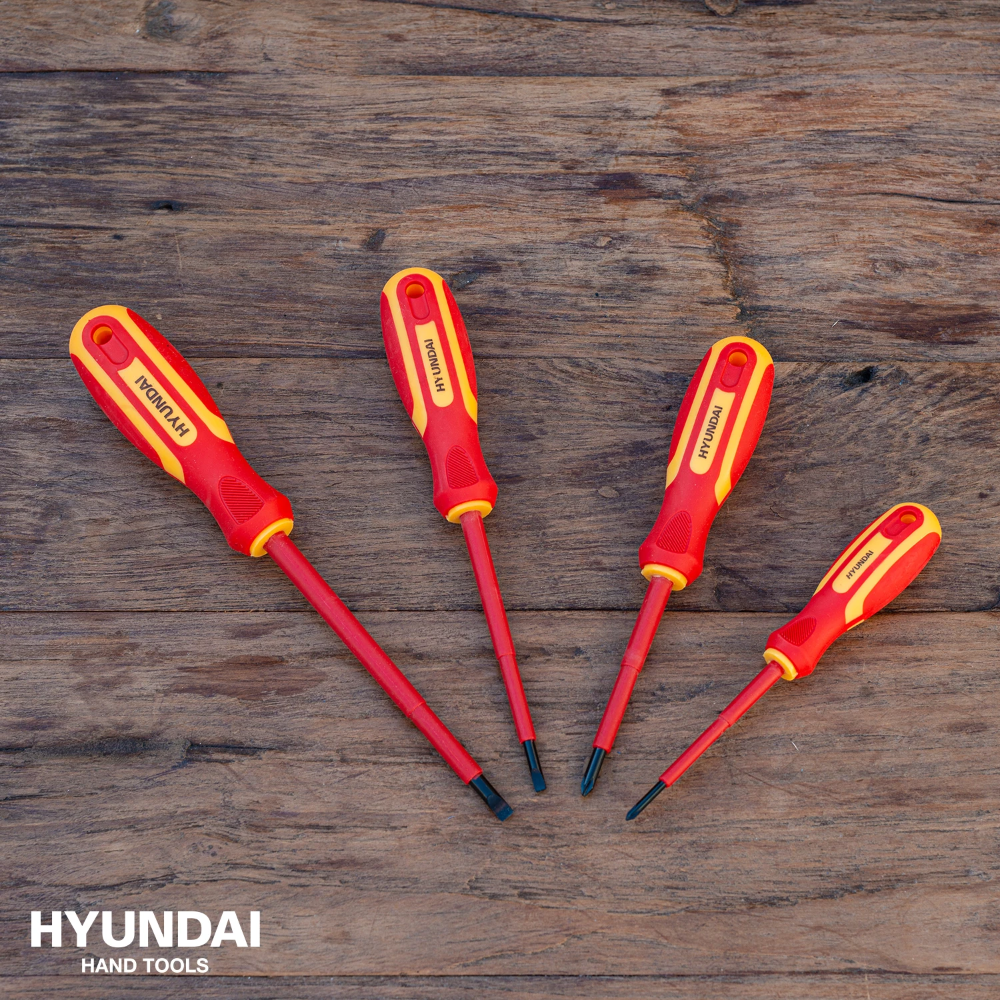 Miniatuur van Hyundai schroevendraaierset VDE tot 1000V SL/PH 4-delig (59402)