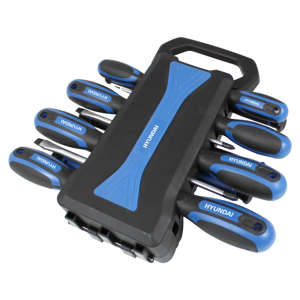 Miniatuur van Hyundai gereedschapset compleet met bits schroevendraaiers en doppen 44-delig (59404)