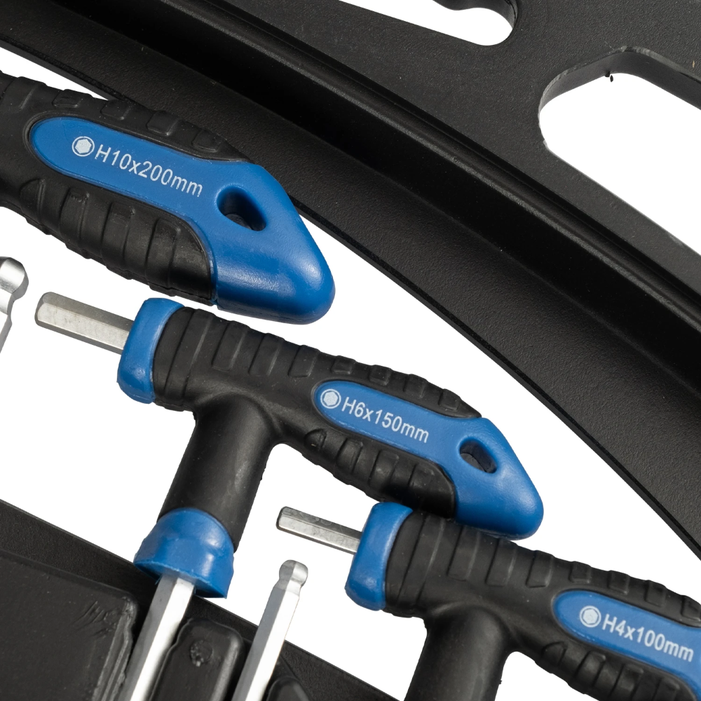 Miniatuur van Hyundai complete set met T-greep inbussleutels en torx stifsleutels inclusief opbergkoffer 16-delig (59551)