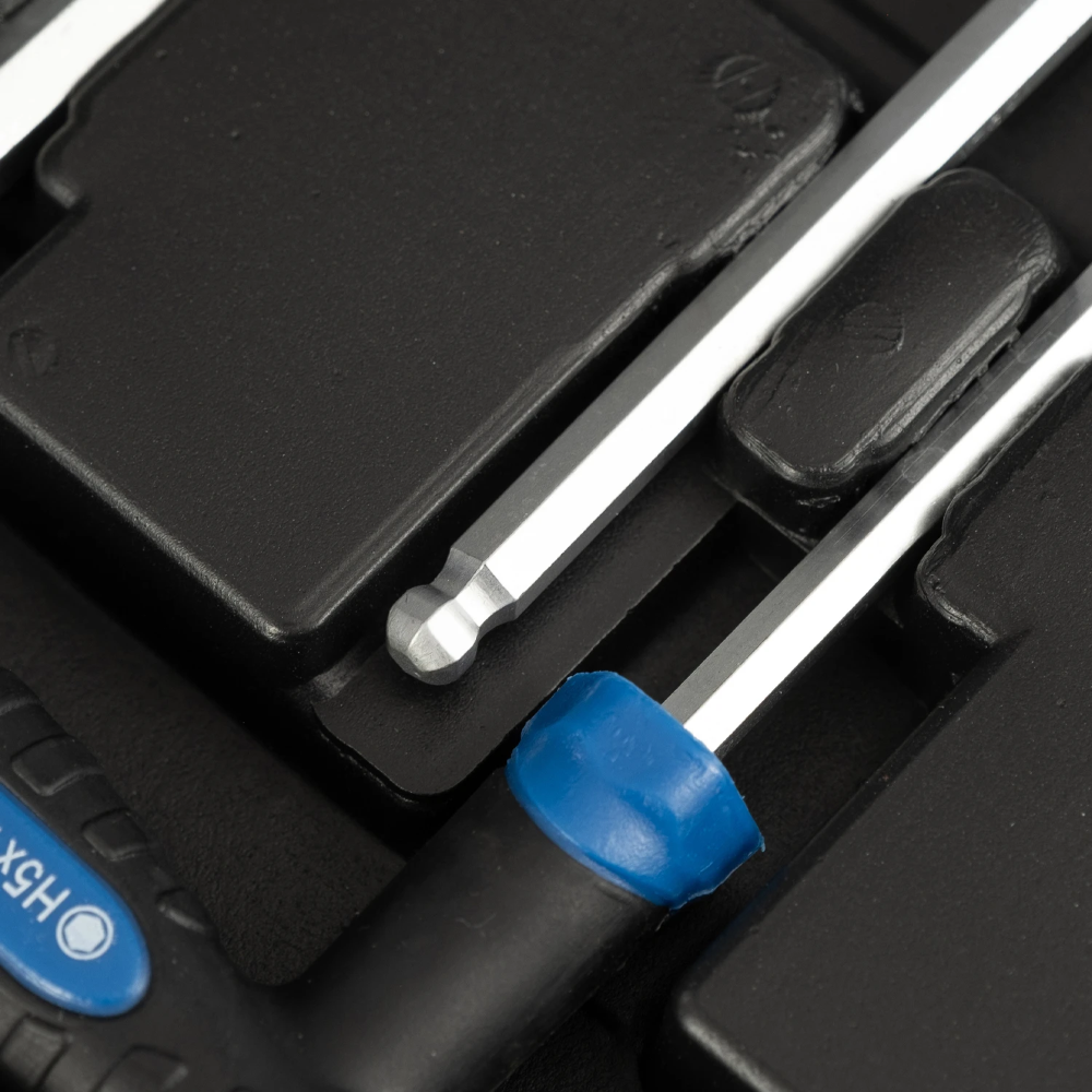 Miniatuur van Hyundai complete set met T-greep inbussleutels en torx stifsleutels inclusief opbergkoffer 16-delig (59551)