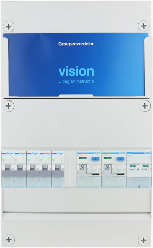 Miniatuur van HAGER groepenkast 5 groepen 1 fase 220x365 (BxH) 