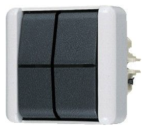 Miniatuur van JUNG opbouw serieschakelaar zonder onderkast 10A IP44 - WG800 grijs (805E)