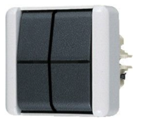 Miniatuur van JUNG opbouw serieschakelaar zonder onderkast 10A IP44 - WG800 grijs (805E)