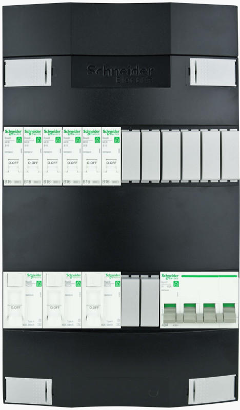Miniatuur van SCHNEIDER groepenkast 6 groepen 3 fase 220x380 (BxH) 