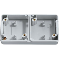 Miniatuur van JUNG onderkast horizontaal 2-voudig IP44 - WG800 grijs (822)