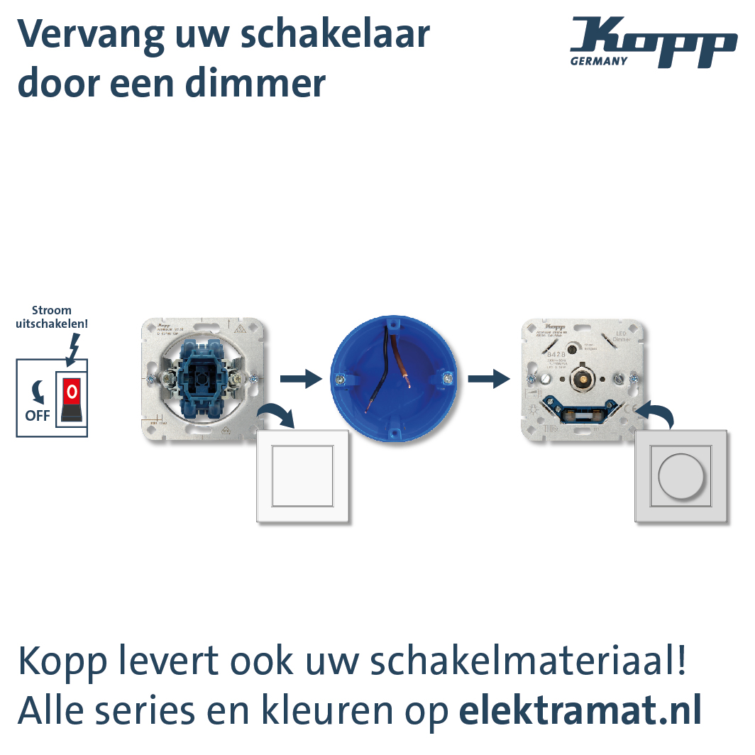 Miniatuur van Kopp universele LED dimmer 3-35W (842800008)