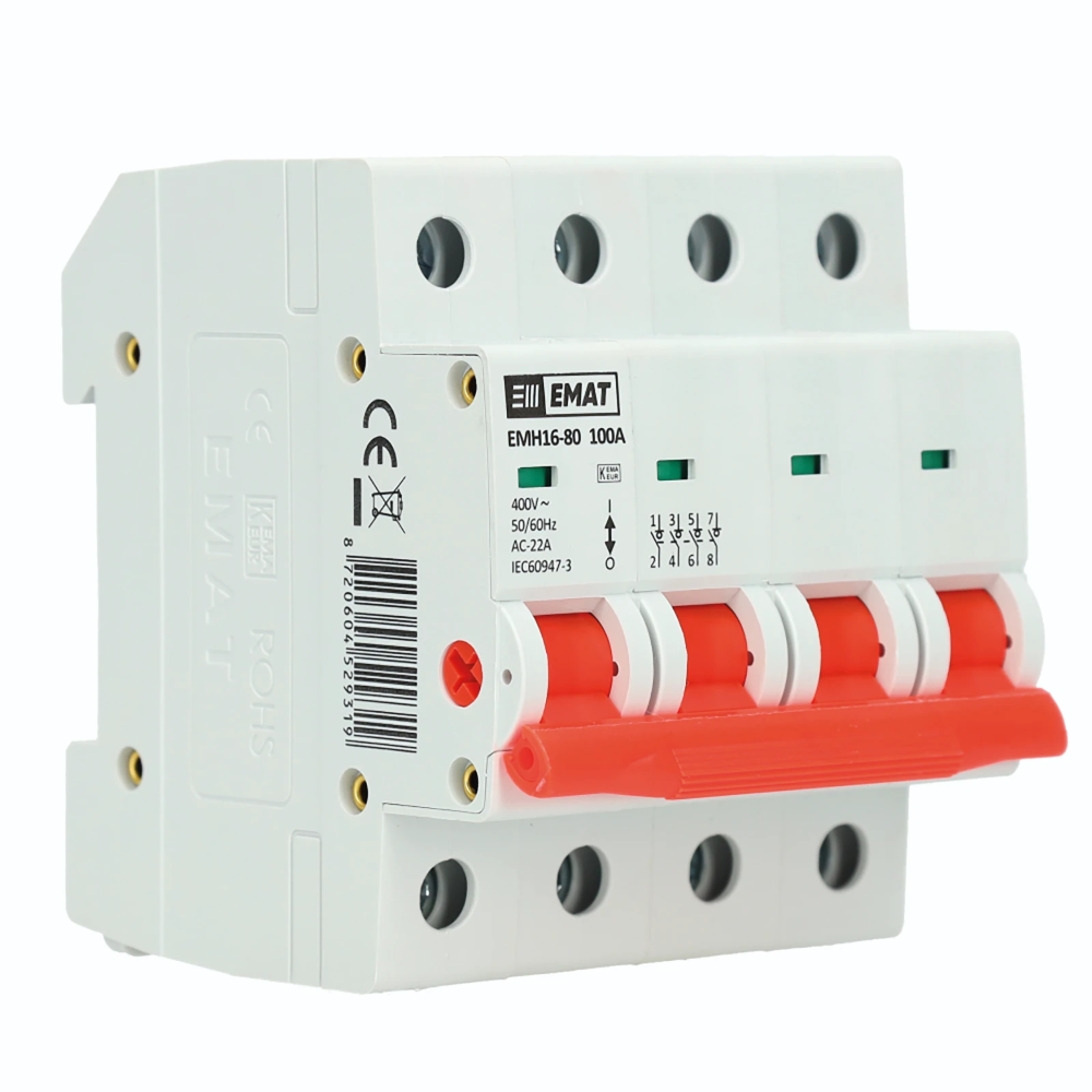 Miniatuur van EMAT hoofdschakelaar 4-polig 100A (85005018)