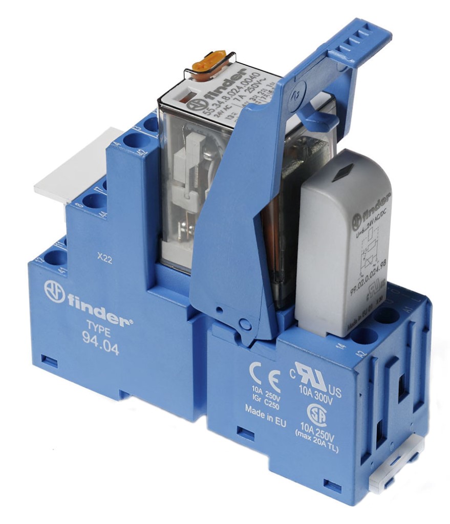 Miniatuur van Finder interfacerelais 4 wisselcontacten 7A 24V DC (58.34.9.024.0050)