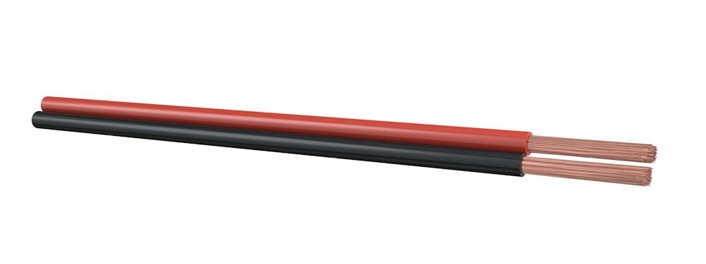 Miniatuur van Helukabel luidsprekerkabel 2x0.75mm² zwart/rood per rol 100 meter