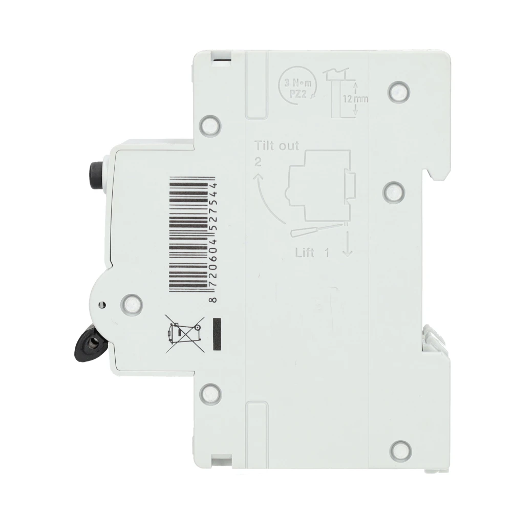 Miniatuur van EMAT aardlekautomaat 1-polig+nul 6A B-kar 30mA 2 modules (85006400)